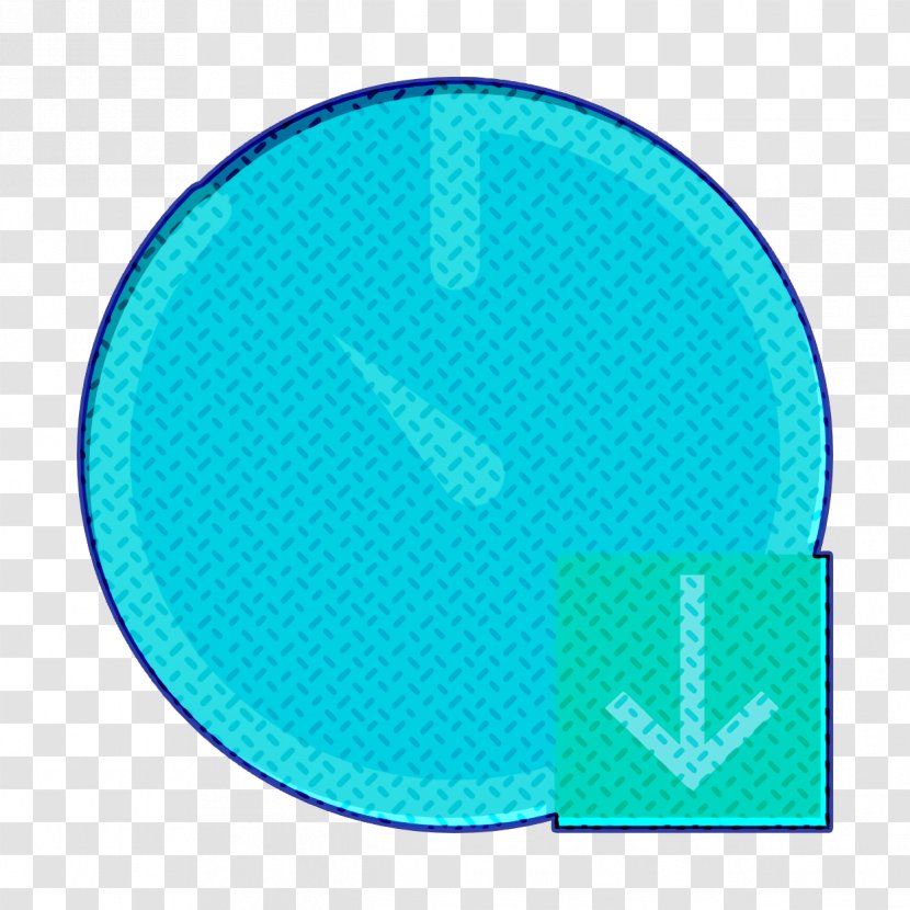 Interaction Assets Icon Time Stopwatch - Electric Blue Azure Transparent PNG