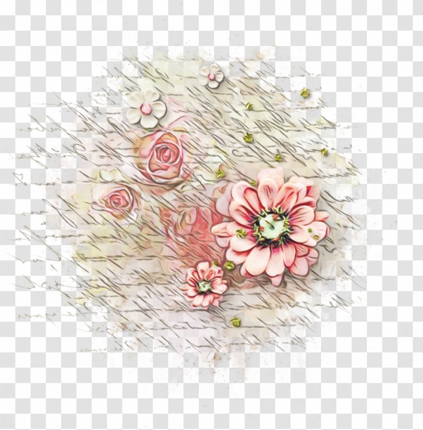 Watercolor Pink Flowers - Flower - Rose Family Gerbera Transparent PNG