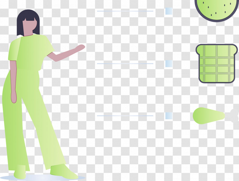 Green Standing Line Transparent PNG