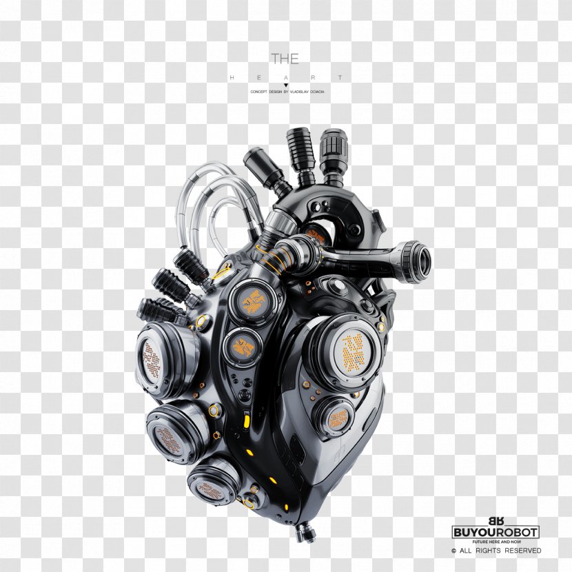 Robotics Heart Mechanical Engineering Aorta - Silhouette - Robot Transparent PNG