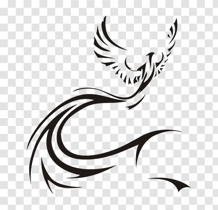 Tattoo Phoenix Bird Art - Artwork Transparent PNG