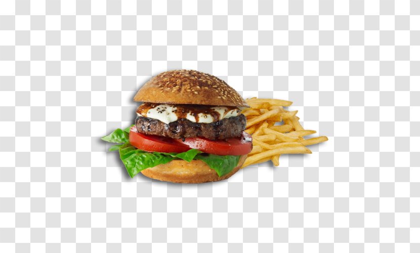 Cheeseburger Buffalo Burger French Fries Hamburger Slider - King Transparent PNG