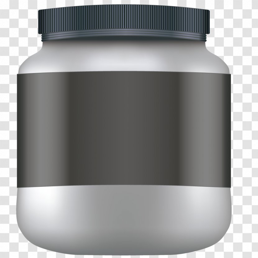 Dietary Supplement Box Bottle Container - Designer - Vector Transparent PNG