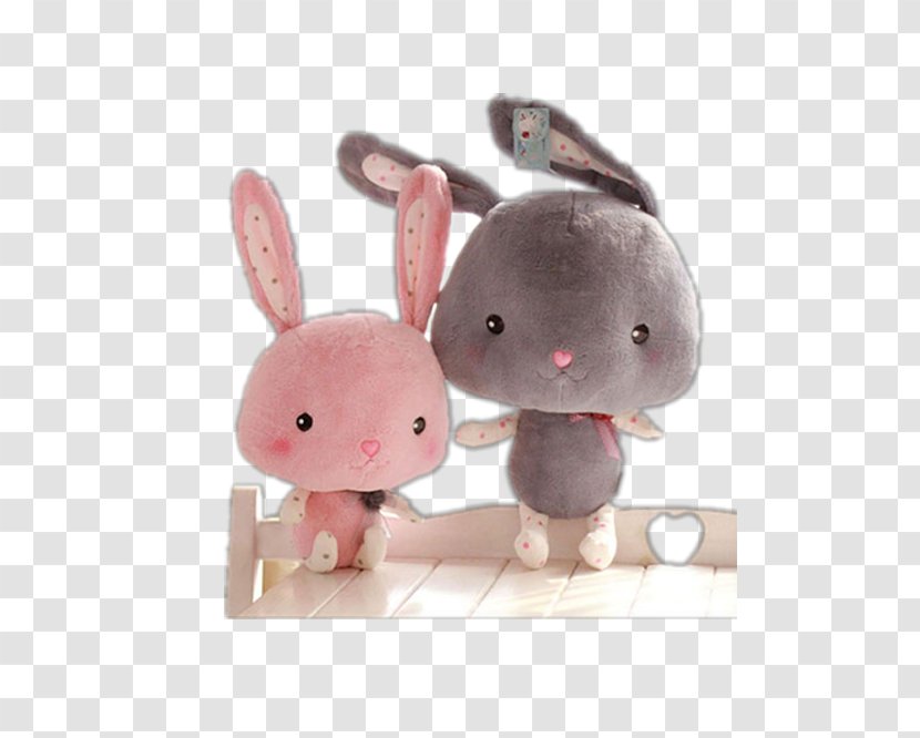 Miniature Lop Rabbit Leporids Toy - Cute Little Bunny Plush Toys Transparent PNG