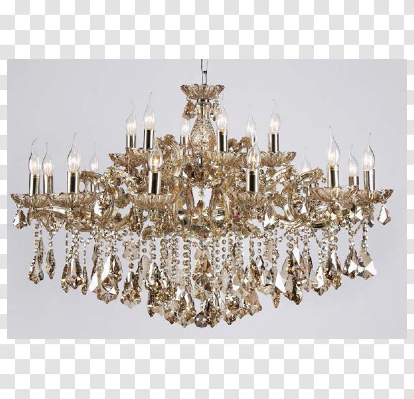 Champagne Lighting Chandelier Crystal - Lustre Transparent PNG