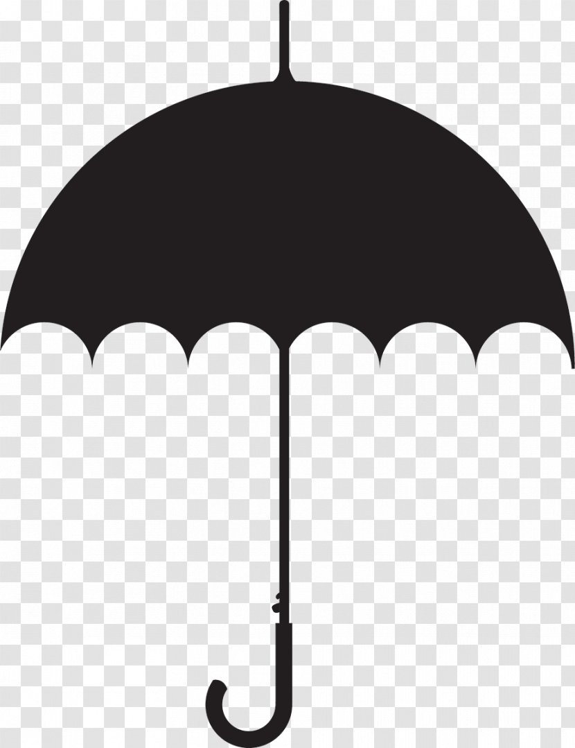 Umbrella Symbol Clip Art - Black Transparent PNG