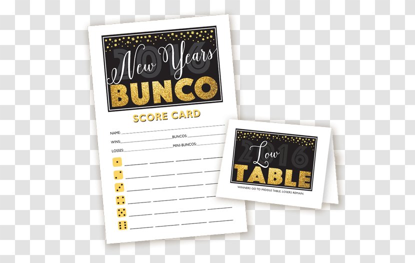 Bunco Party New Year Christmas Game - Brand Transparent PNG