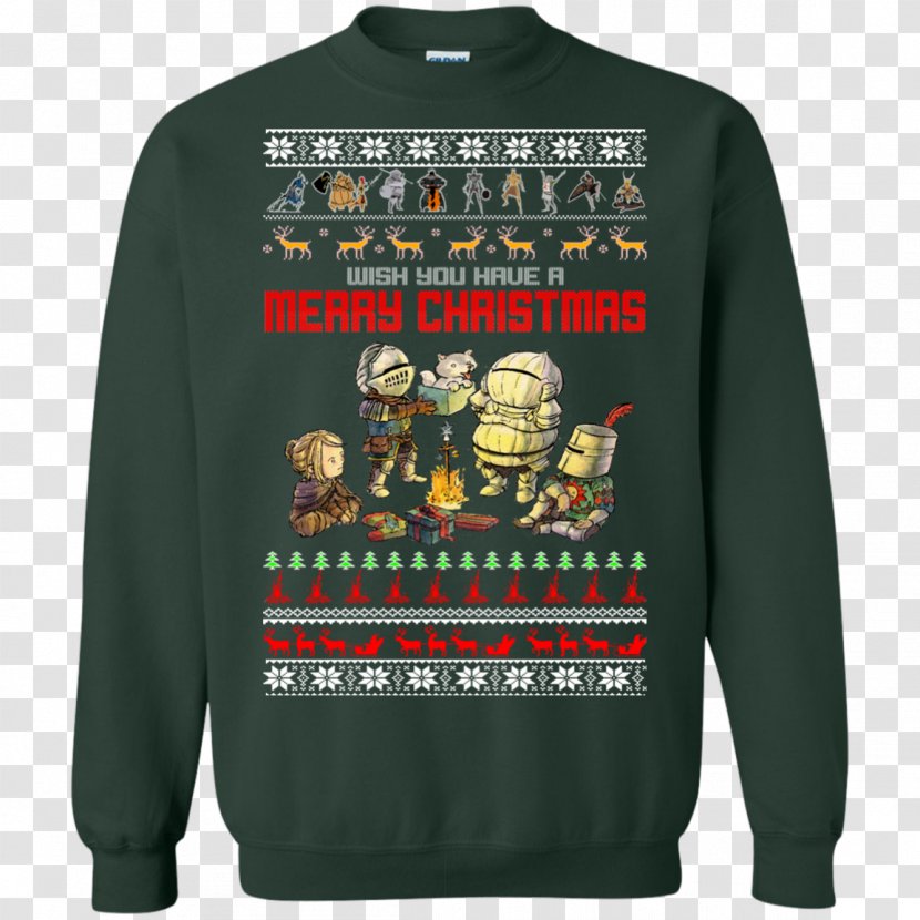 T-shirt Christmas Jumper Hoodie Sweater Sleeve - Tshirt Transparent PNG
