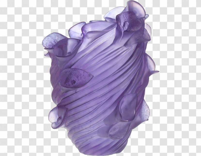 Daum Nancy Vase Glass Art - Purple Transparent PNG