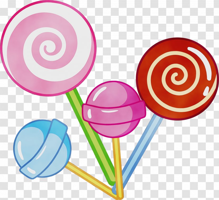 Lollipop Cartoon - Wet Ink - Confectionery Chocolate Transparent PNG