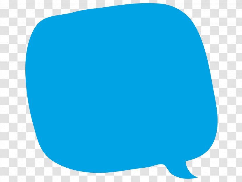 Blue Speech Balloon Dialogue Azure - Electric - Text Transparent PNG