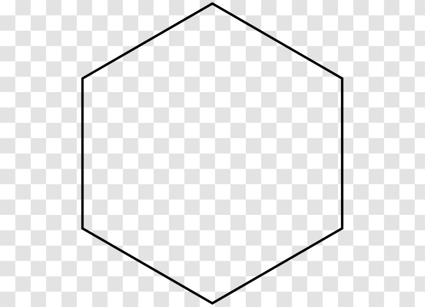 Regular Polygon Shape Hexagon Clip Art - White Transparent PNG