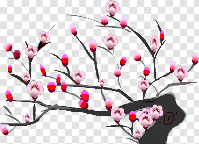 Plum Blossom Flower Transparent PNG