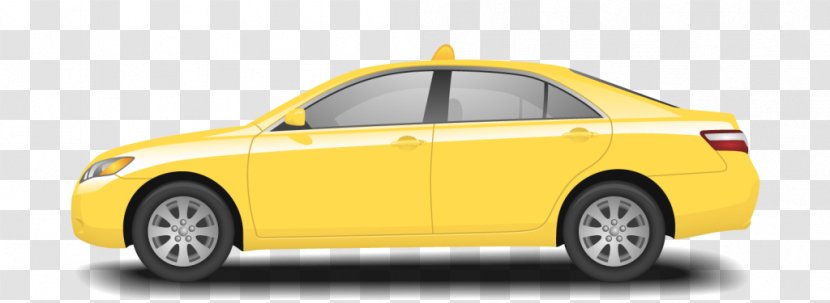Taxi Car Yellow Cab - Motor Vehicle Transparent PNG