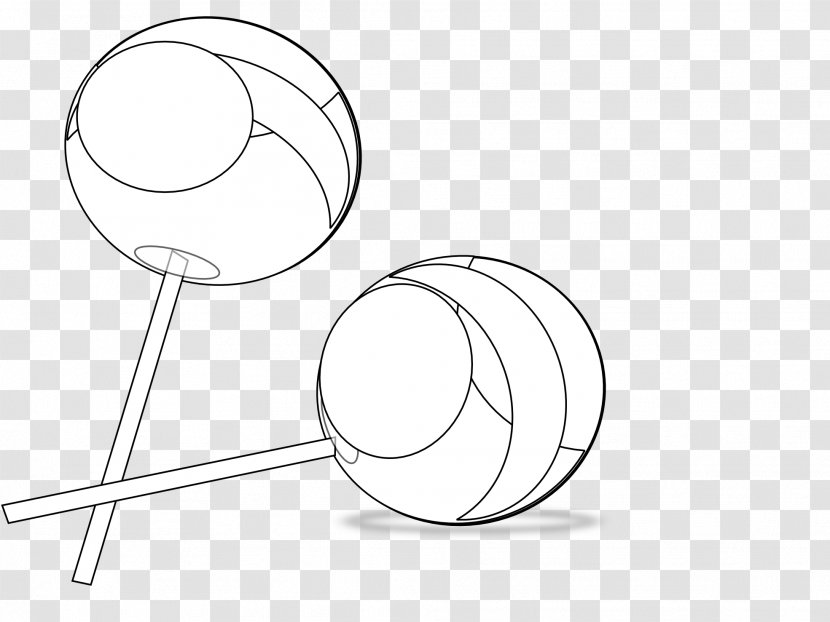 Lollipop Line Art Black And White Drawing Clip Transparent PNG