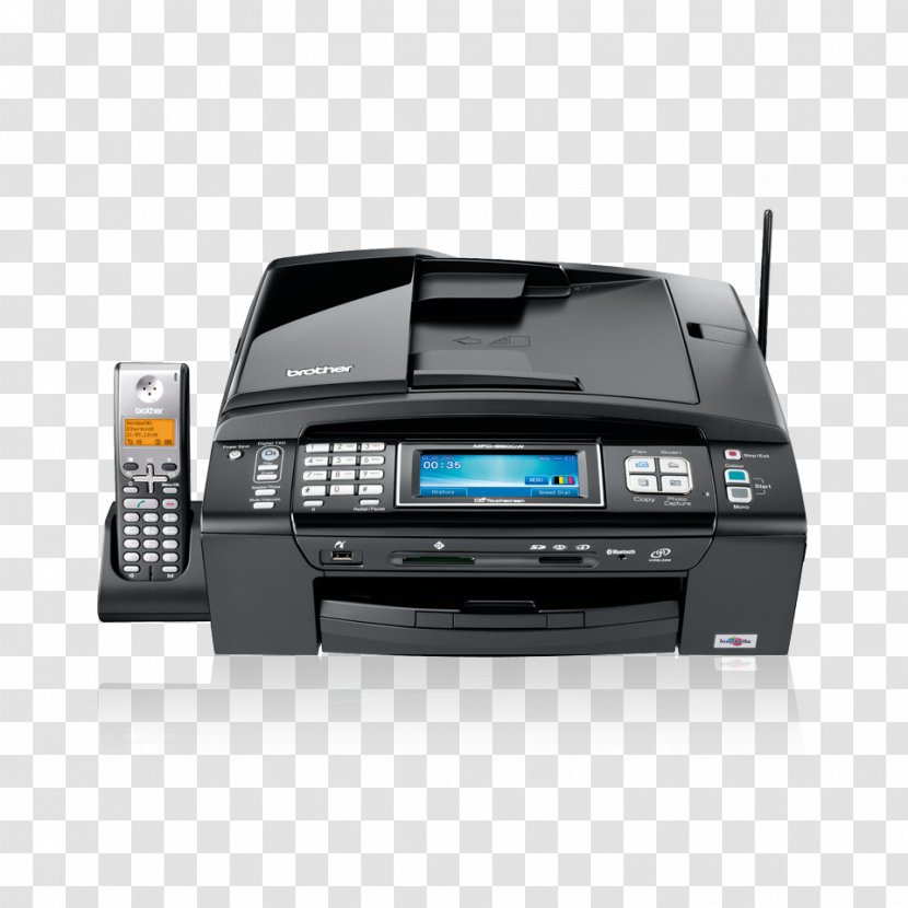 Multi-function Printer Brother Industries Inkjet Printing Fax - Electronics Transparent PNG