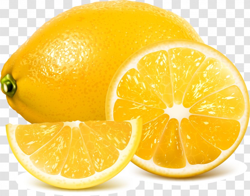 Juice Lemon Euclidean Vector - Food - Glossy Tempting Transparent PNG