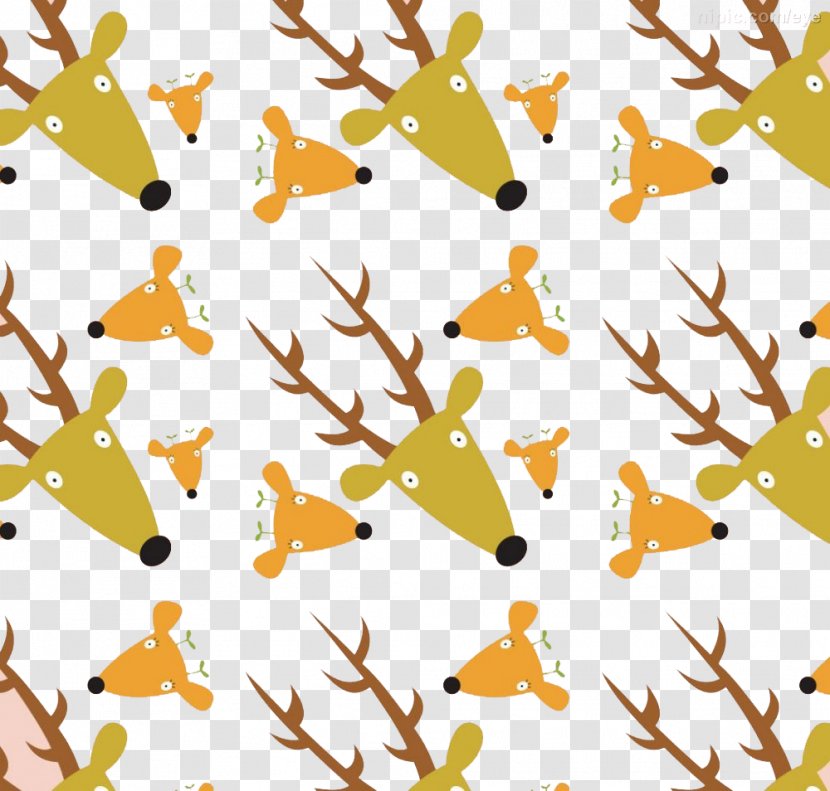 Deer Poster Illustration - Shading - Background Transparent PNG