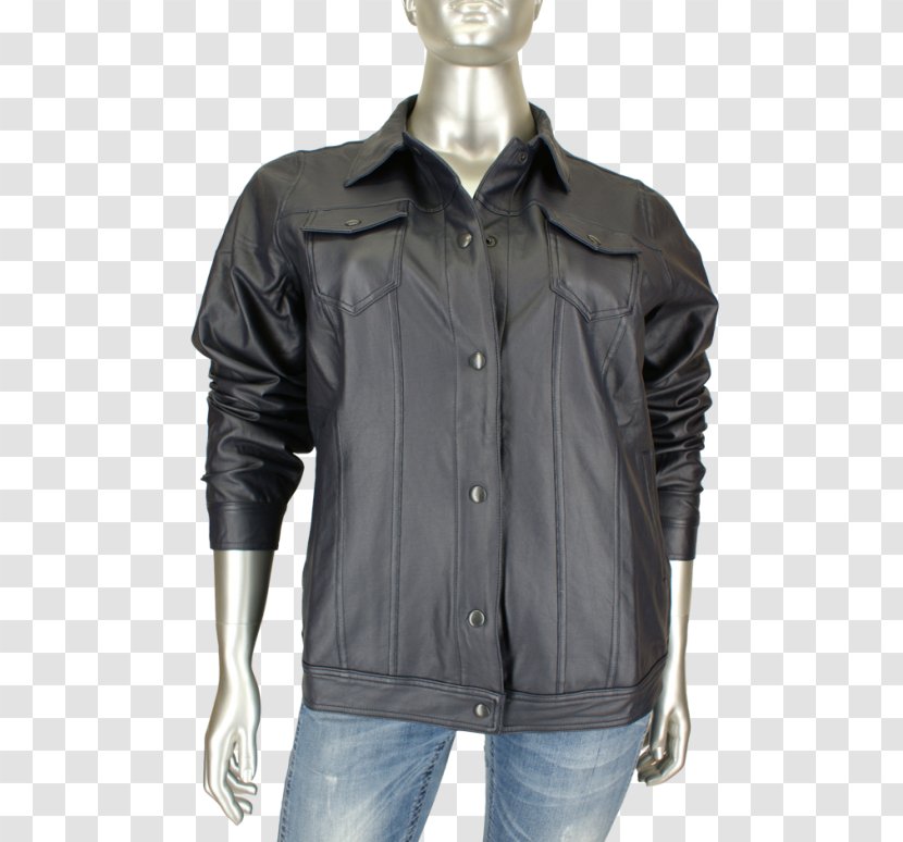Leather Jacket M Blazer Fashion Modeboutique Beau Femme - Blue Transparent PNG