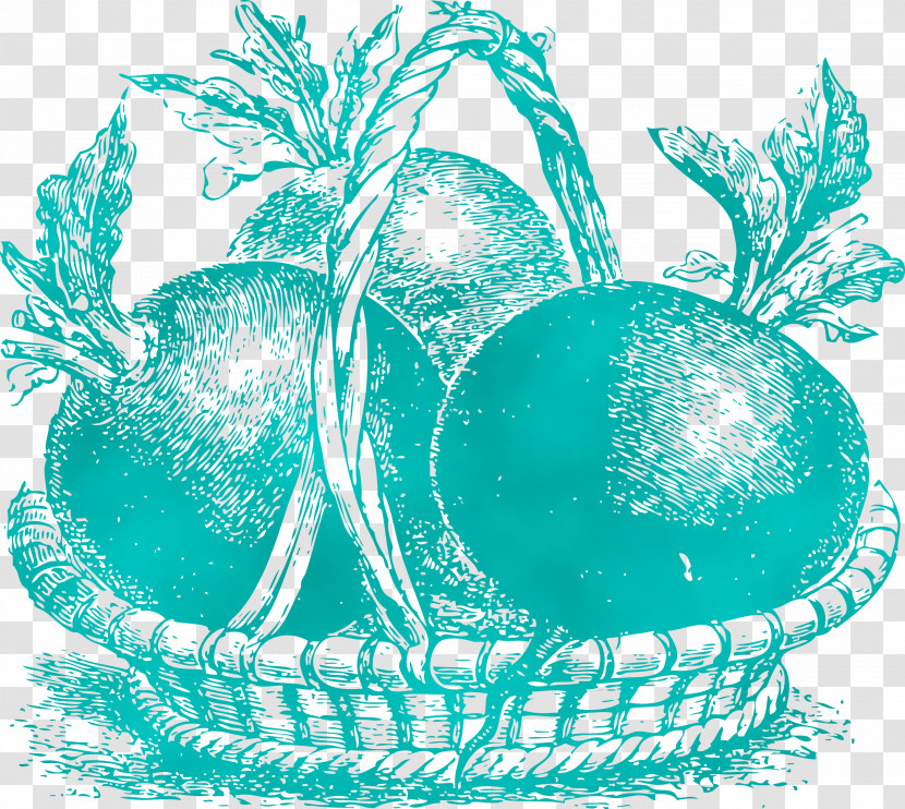 Turquoise Fruit Tree Transparent PNG