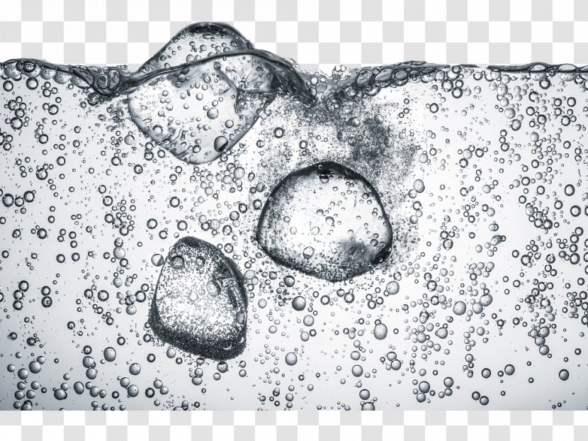 Soft Drink Carbonated Water Juice Fizz Sprite - Black And White - Soda Bubbles Transparent PNG