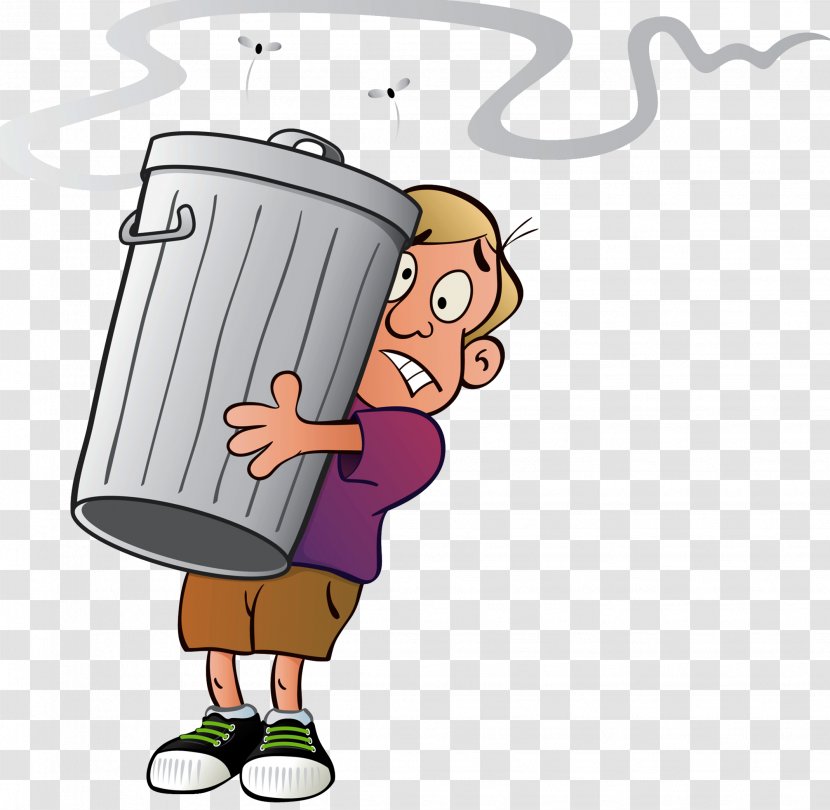 Waste Container Collection - Hand - Stinky Trash Can Transparent PNG