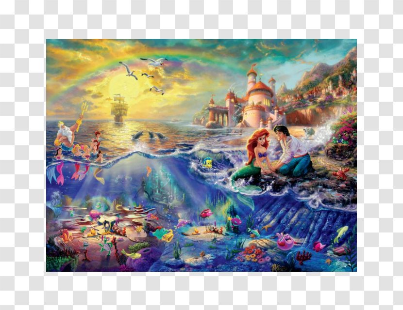 Jigsaw Puzzles The Disney Dreams Collection: Coloring Book Ariel Walt Company Painting - Watercolor Paint Transparent PNG