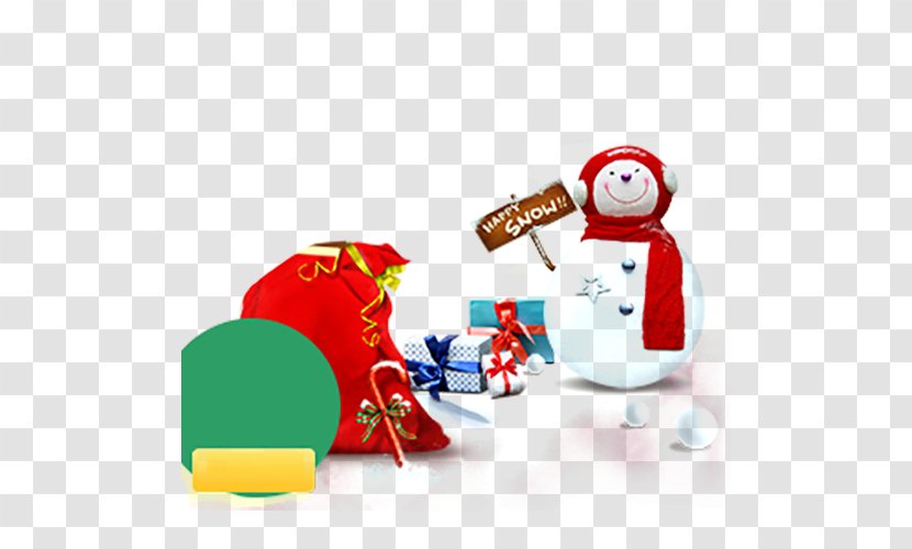 Santa Claus Christmas Snowman - Holiday - Gift Bags Transparent PNG