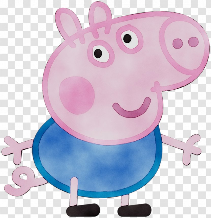 George Pig Daddy Mummy Peppa T-shirt - Pink - Cartoon Transparent PNG
