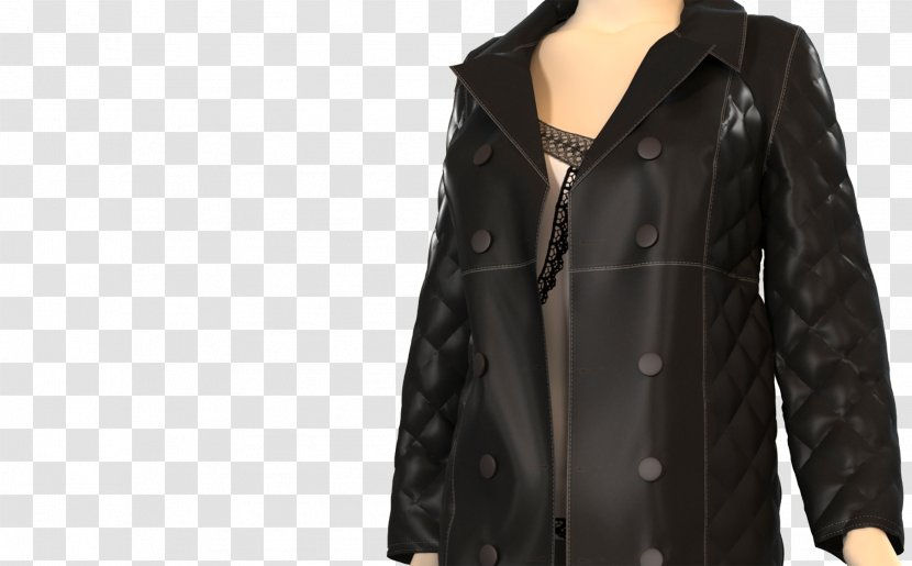 Leather Jacket Overcoat Transparent PNG