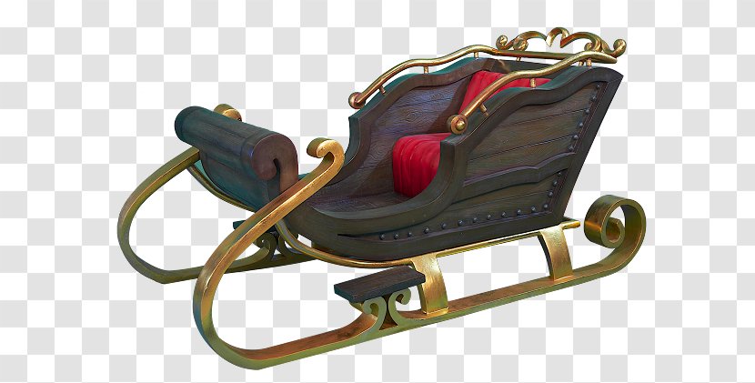 Santa Claus Christmas Wish List Sled Theatrical Property - Elf Transparent PNG