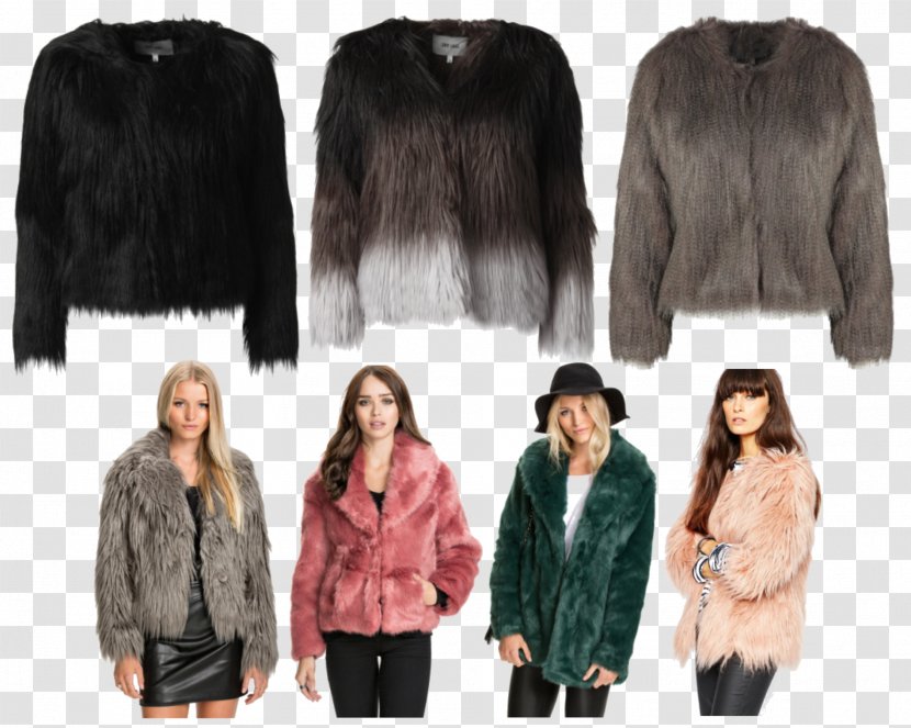 Fake Fur Leather Jacket Wool - Material Transparent PNG