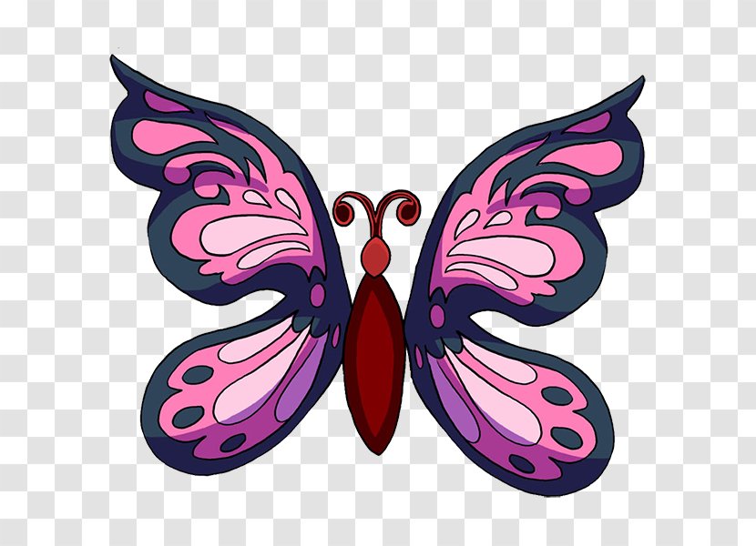 Monarch Butterfly Moth Brush-footed Butterflies Clip Art - Magenta Transparent PNG
