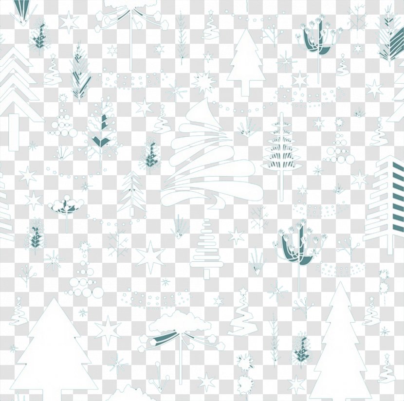 Pine RGB Color Model Pattern - Texture - White Christmas Tree Material Transparent PNG