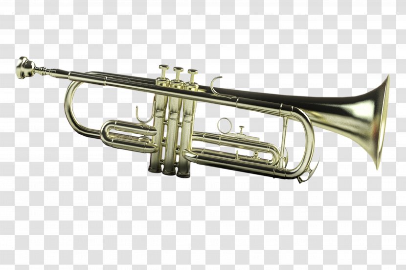 Trumpet Flugelhorn Mellophone Saxhorn Bugle - Silhouette - Play Transparent PNG