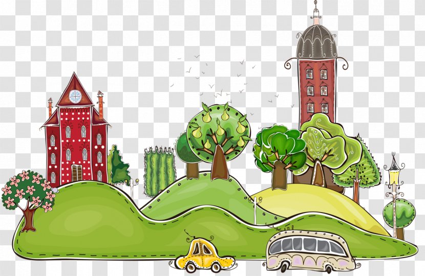 Green City Drawing - Urban Design Transparent PNG