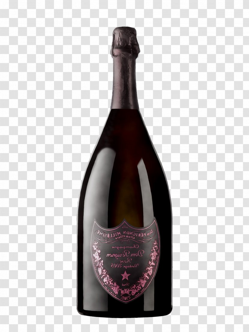 Champagne Wine Glass Bottle - Prosecco Transparent PNG