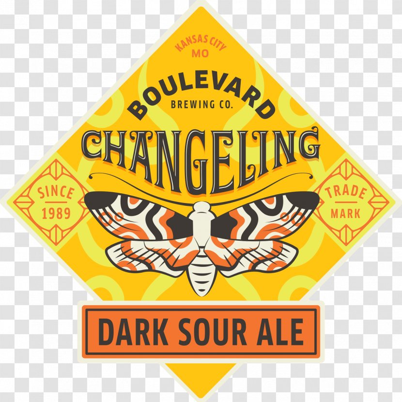 Sour Beer Boulevard Brewing Company Changeling Dark Ale Love Child 750ML - Label Transparent PNG