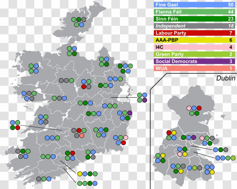Irish General Election, 2016 Ireland United States Presidential 2008 Map - World Transparent PNG