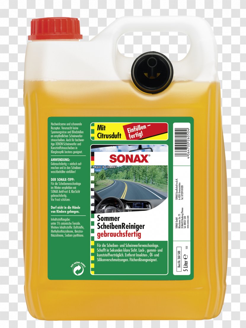 Car Sonax Liquid Liter Glass - Oil Transparent PNG
