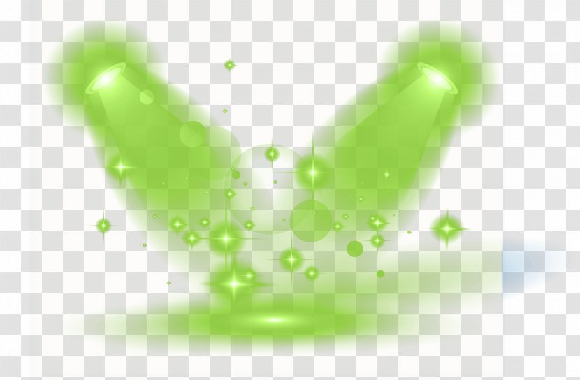 Light Green Euclidean Vector - Luminous Efficacy - Effect Of Stage Decoration Transparent PNG