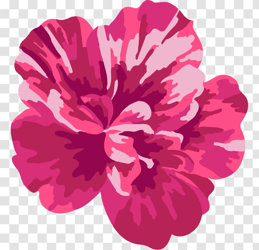 Red Color Flower Green - Petal Transparent PNG