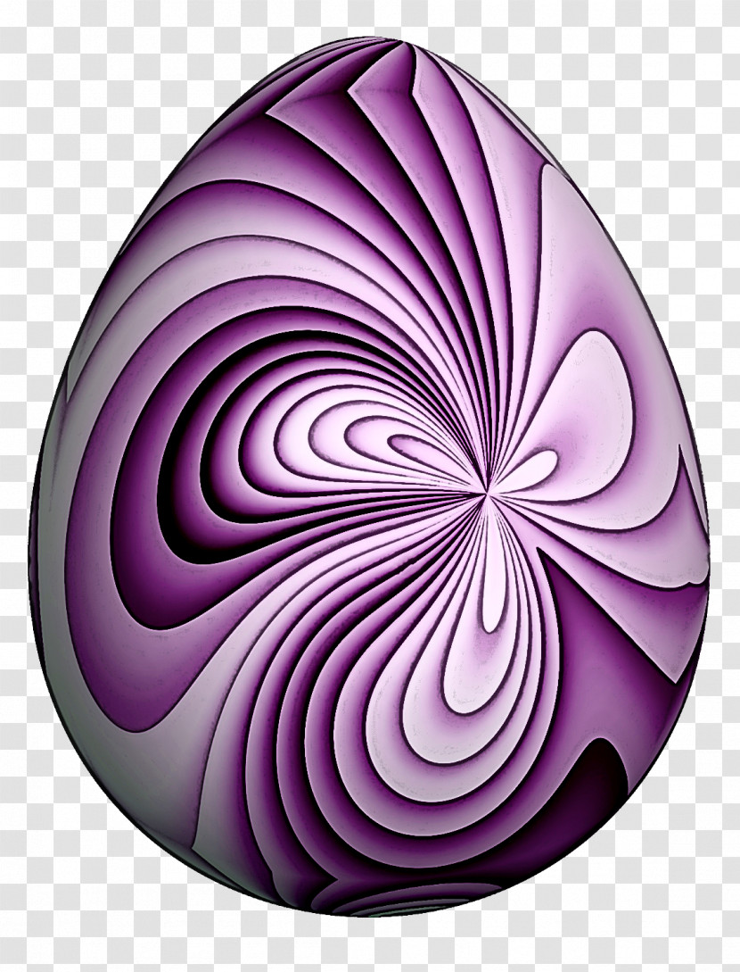 Purple Violet Spiral Plant Pattern Transparent PNG