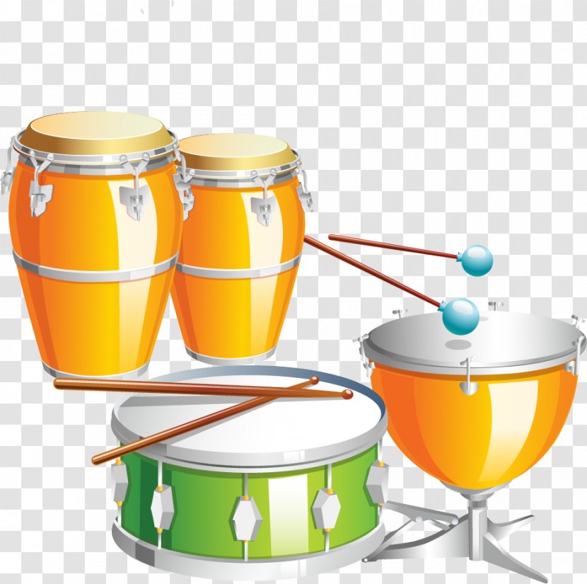 Tom-tom Drum Drums Musical Instrument - Tree - Beat And Instruments Vector Material Poster Transparent PNG