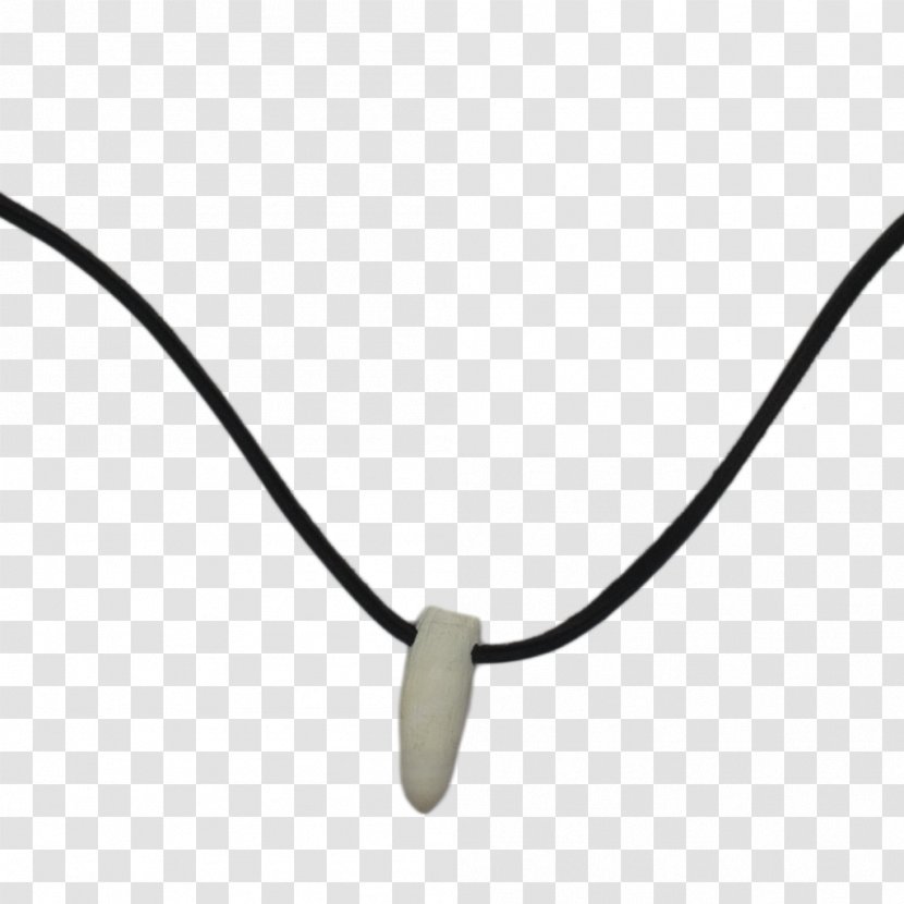 Necklace Body Jewellery Line Black M - Teeth Collection Transparent PNG