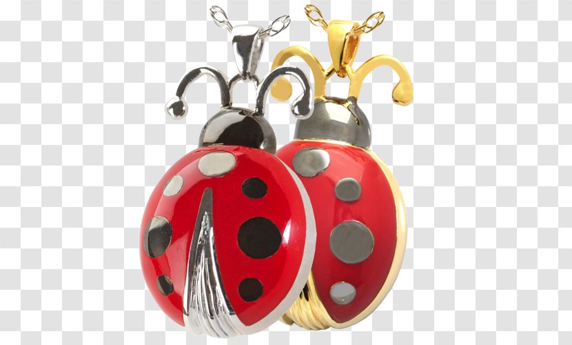 Ladybird Beetle Charms & Pendants Necklace Jewellery Cremation - Silver - Ladybug Earrings Transparent PNG