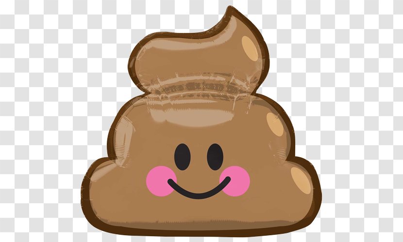 Balloon Pile Of Poo Emoji Smiley Birthday - Feces Transparent PNG