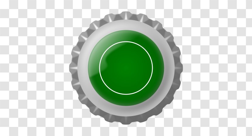 Fizzy Drinks Beer Bottle Cap Crown Cork - Green Transparent PNG