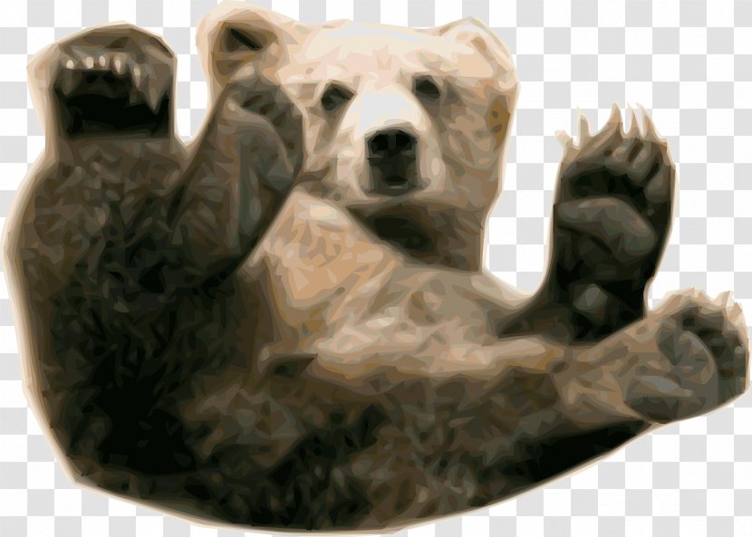 Brown Bear Grizzly Polar Clip Art - Tree - Baby Transparent PNG