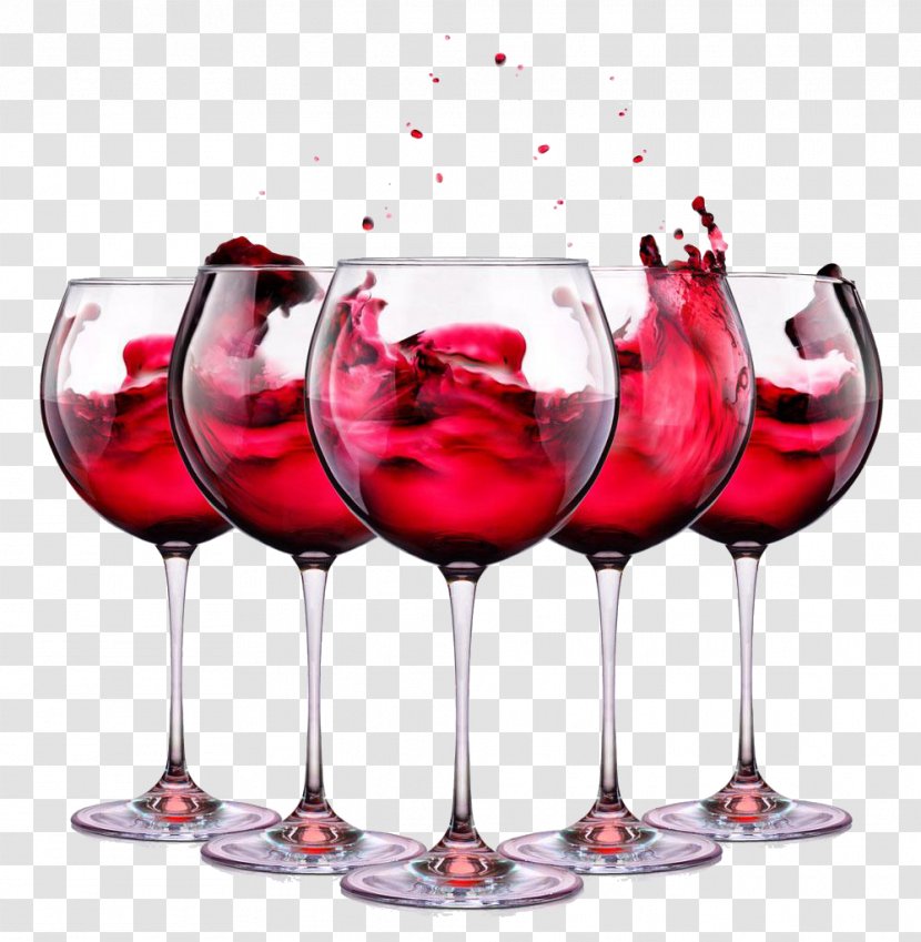 Red Wine White Merlot Glass - Grape Transparent PNG